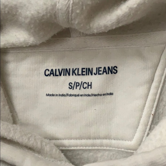 White and black Calvin Klein Hoodie - Picture 2 of 2